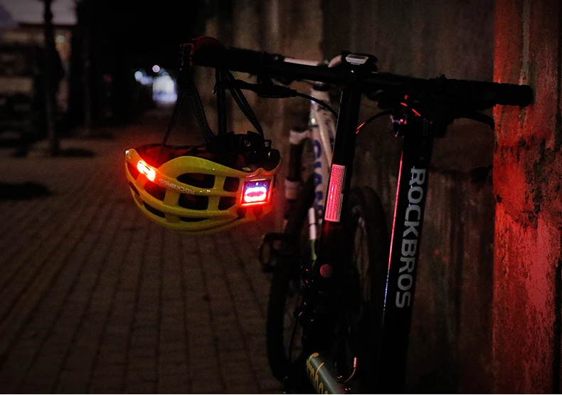 RockBros Road Bike Cycling Ultralight Helmet USB Recharge Light Size 57-62cm 